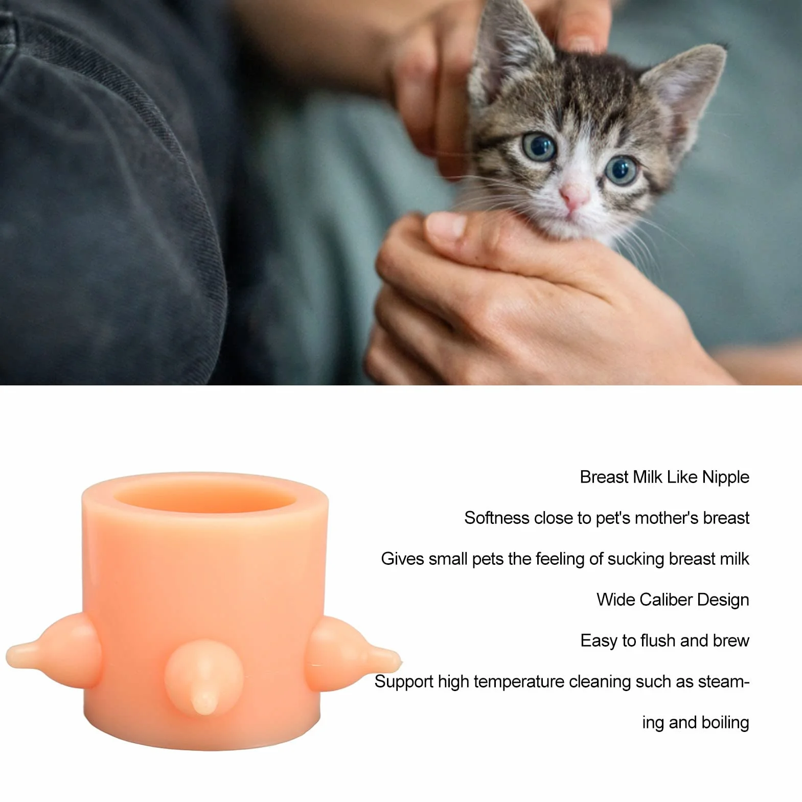Fockety Cuenco de Leche con Burbujas, 350 Ml, 5 Pezones, Comederos de Silicona Líquida para Cachorros para Varios Cachorros, Alimentador de Leche para Cachorros, Estación de Lactancia