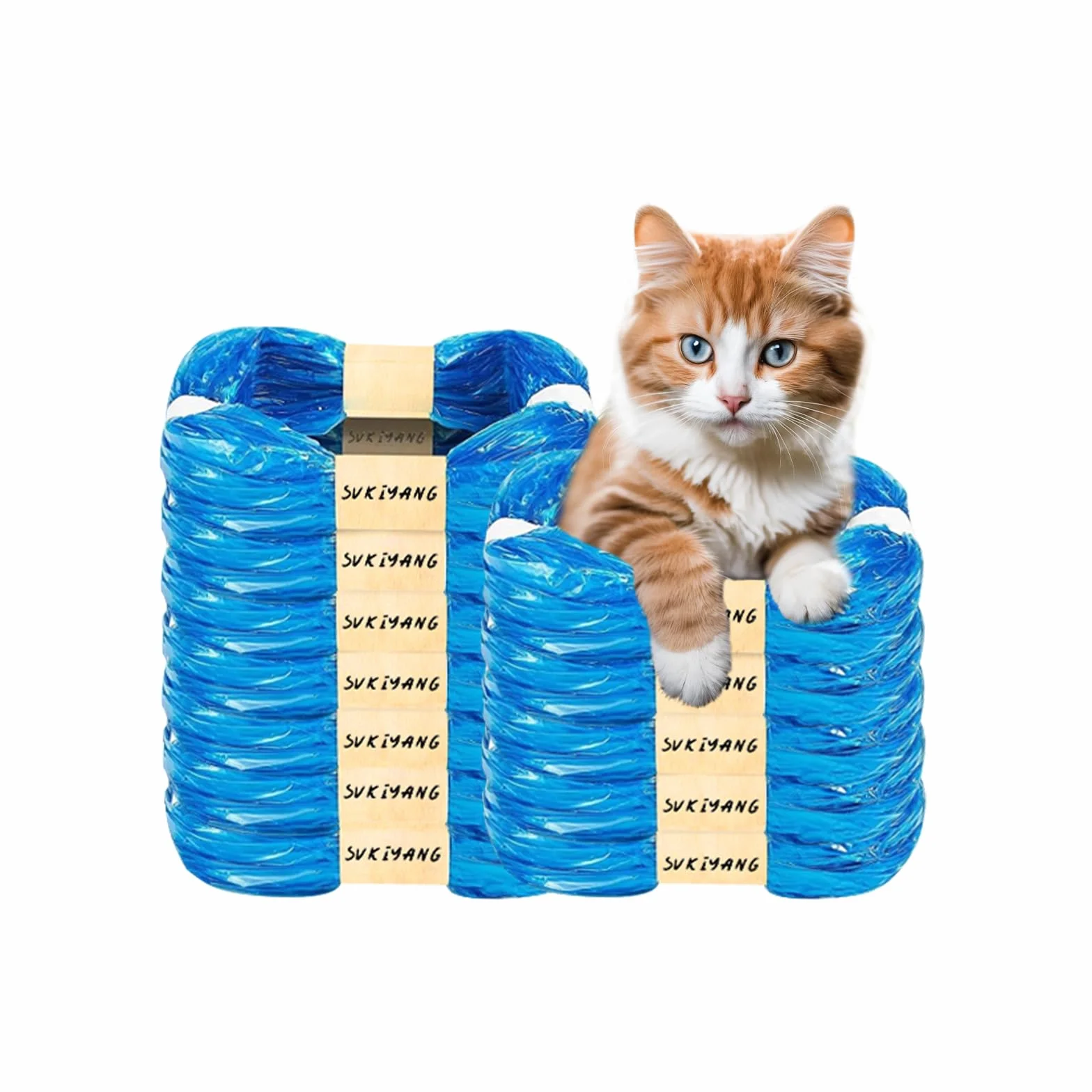 12 Cartuchos de Recarga para Cubos de Basura para Gatos, Cartucho de Recambio de 7 Capas de Material EVOH