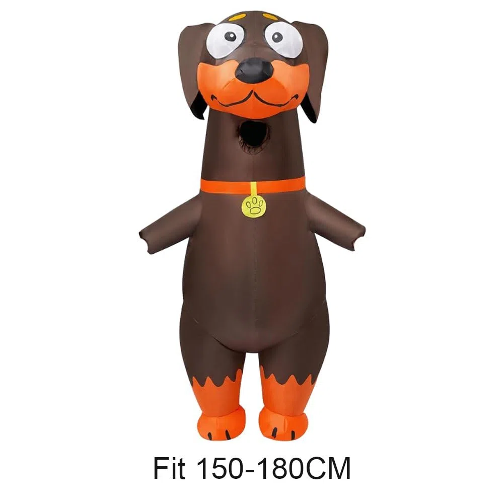 Disfraz Inflable De Perro Salchicha para Adulto, De Cuerpo Completo, para Fiesta Temática De Cosplay De Animales.