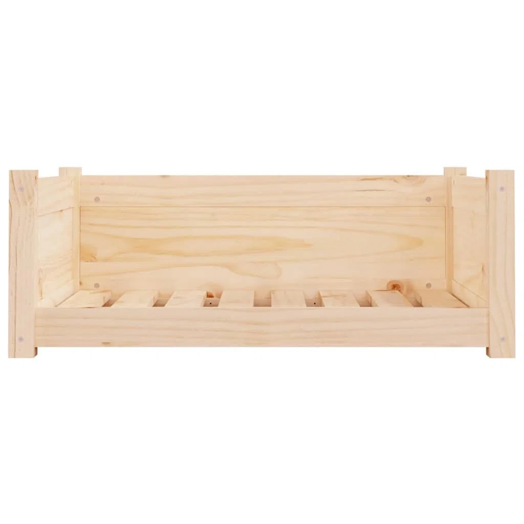 vidaXL Cama para Perros Madera Maciza de Pino 75,5x55,5x28 cm Mascotas Gatos