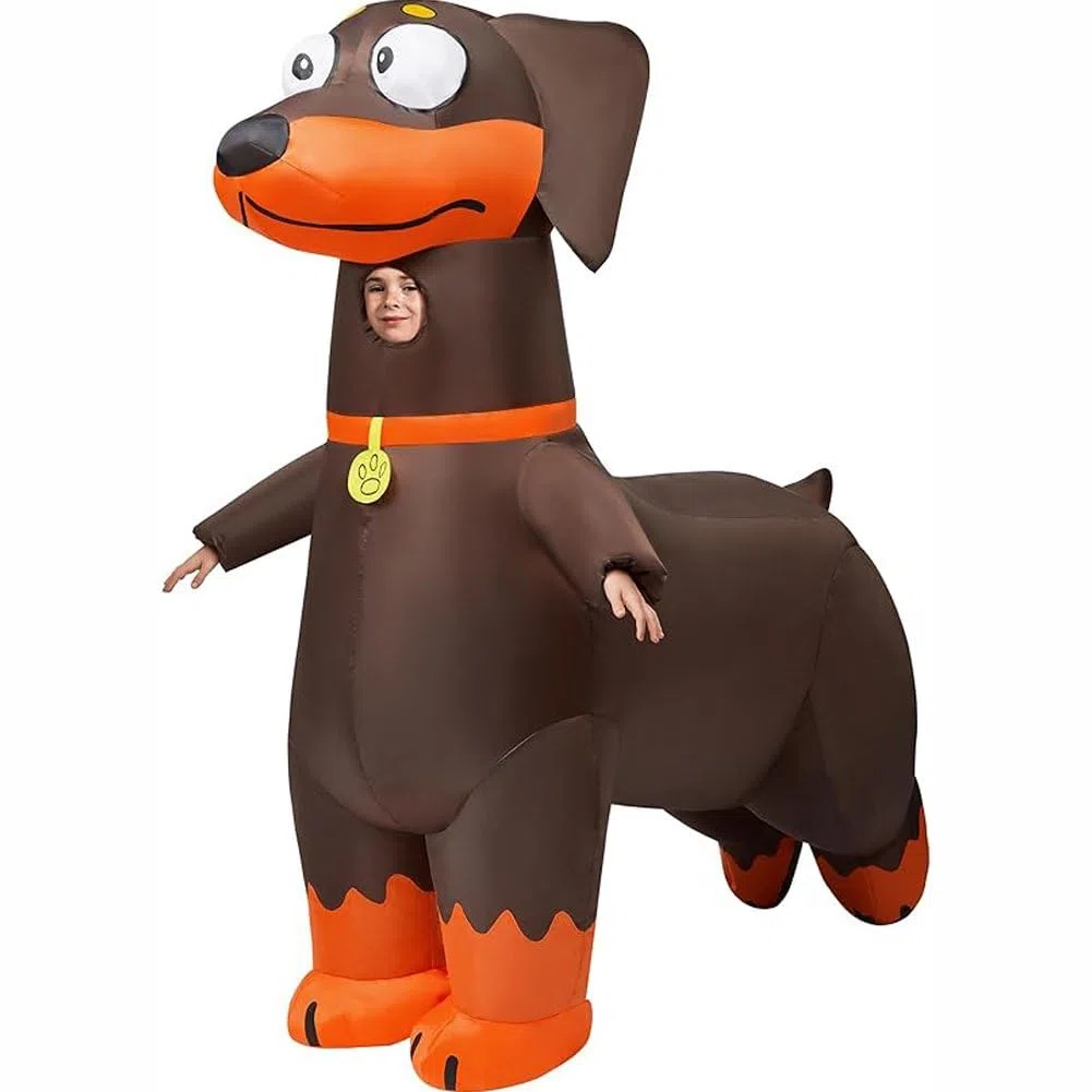 Disfraz Inflable De Perro Salchicha para Adulto, De Cuerpo Completo, para Fiesta Temática De Cosplay De Animales.