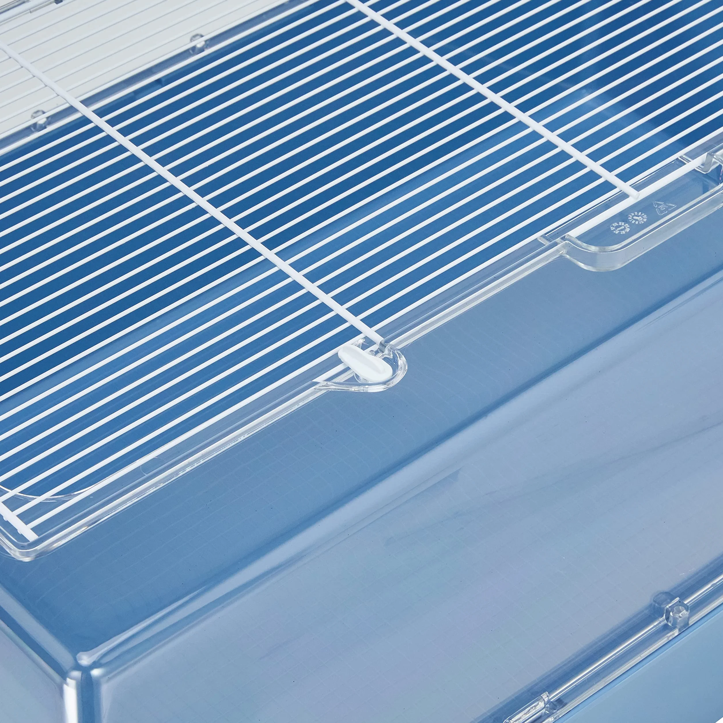 Ferplast Jaula para Hamster en Plástico Duna Jaula para Ratones, Techo Practicable con Rejilla para facilitar la Limpieza y optimizar la Ventilación 71 x 46 x h 31,5 cm.
