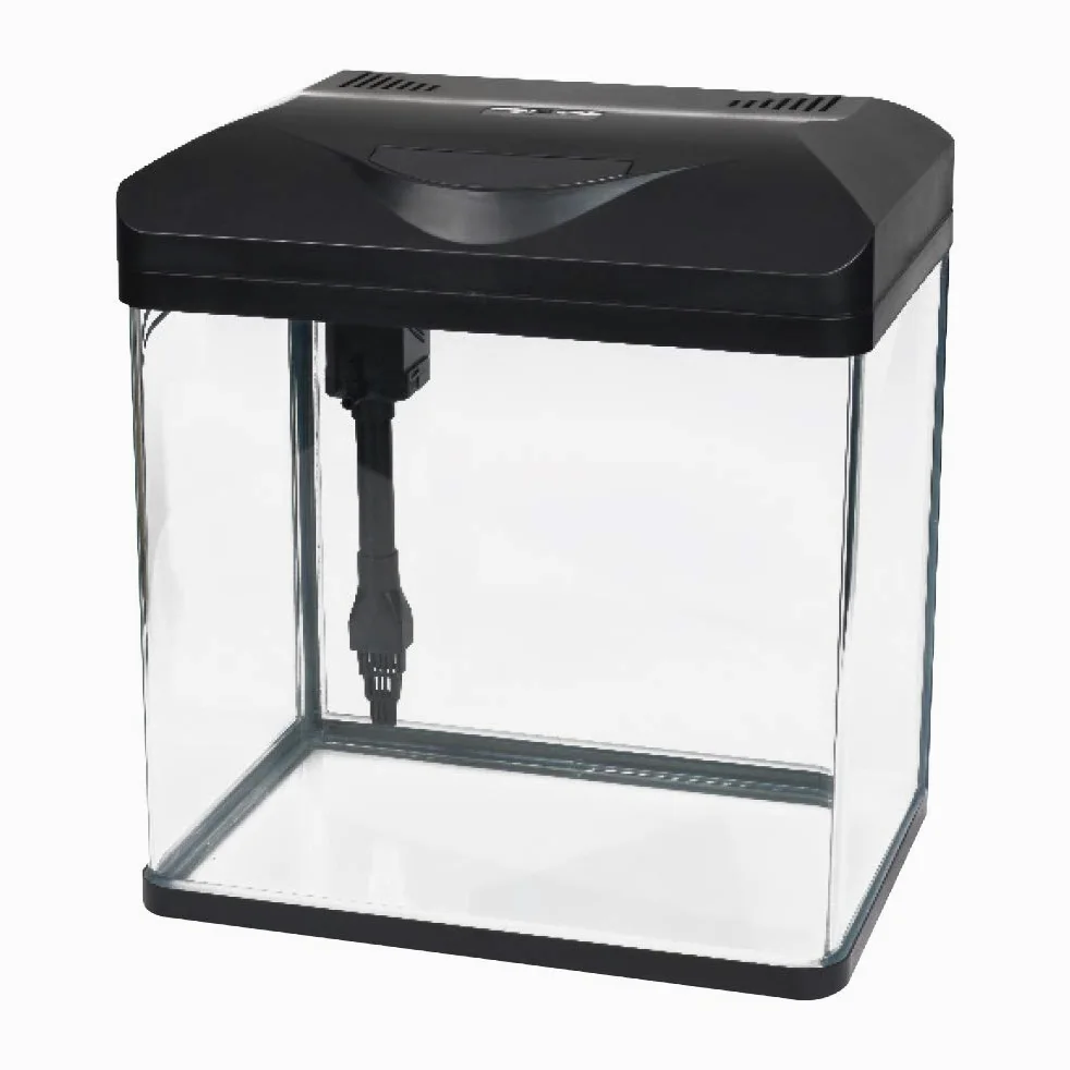 Amtra Laguna Led 30 - Acuario De Cristal De 18 Litros Con Tapa, Iluminación Led Y Filtro Incluido, 30X23,5X34,5 Cm, Negro